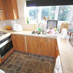Modern kitchen with appliances and sink area
