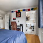 Cosy bedroom with ensuite bathroom.